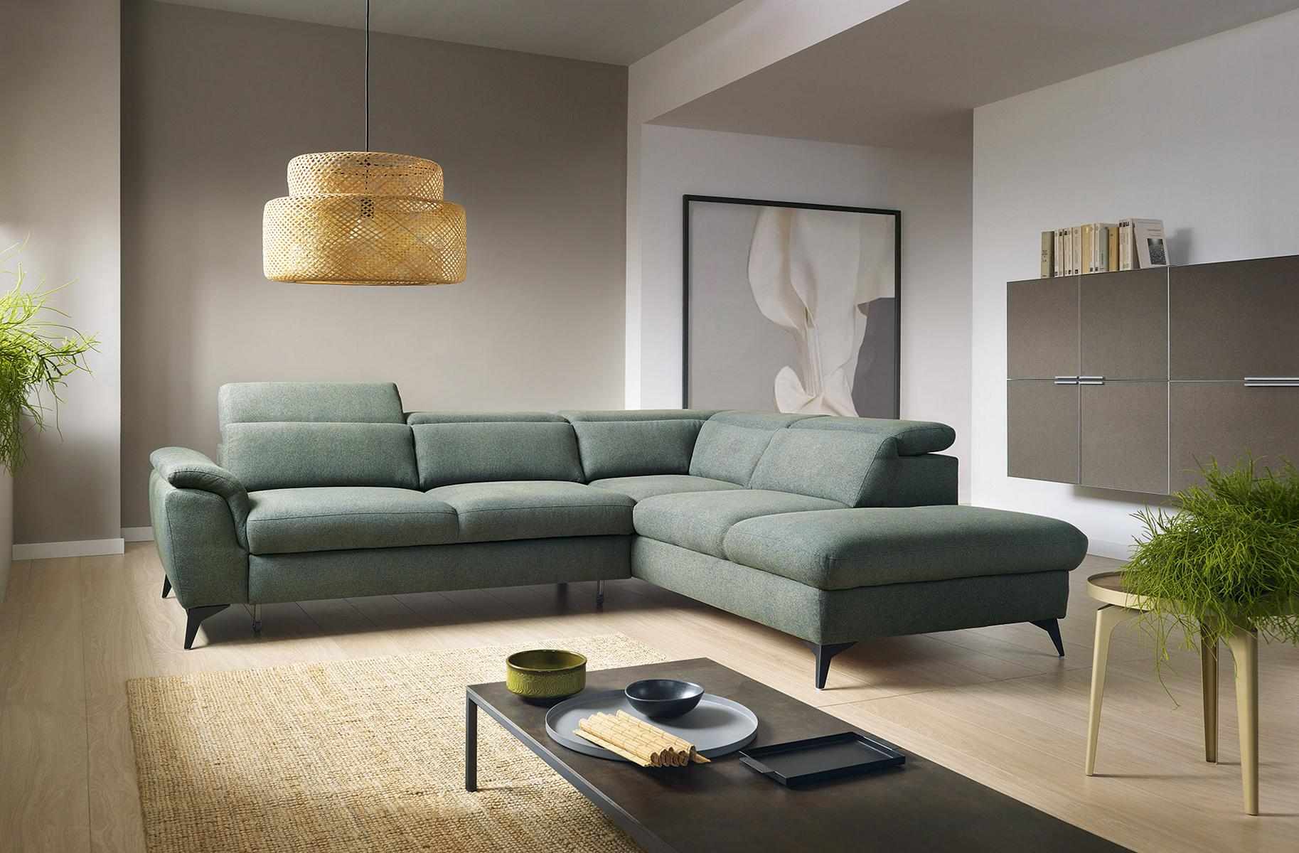 Living Room L Shape Modern Green Design Sofas New Corner Sofa Upholstery Couch Textile