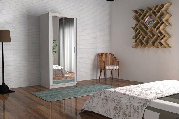 Multipurpose Wardrobe Bedroom Shelves 90cm Shelf Cupboards Wardrobe Wood