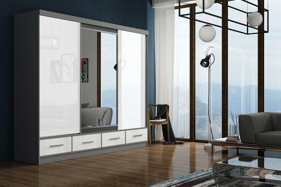 Design Italian Wooden Wardrobe Closet Bedroom Furniture New