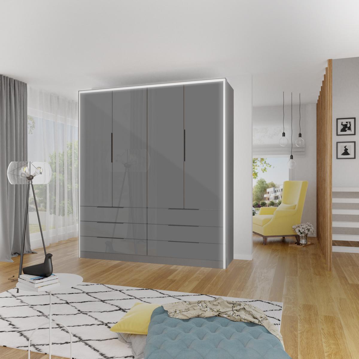 Multipurpose Shelves 207cm Wardrobe Shelf Storage Wardrobe New
