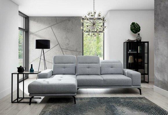 L shape corner sofa fabric seat set designer living area textile couch sofa new