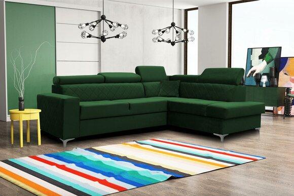Modern Relax Seat Furniture Living Landscape Corner Textile Luxury Corner Sofa L-form Upholstery