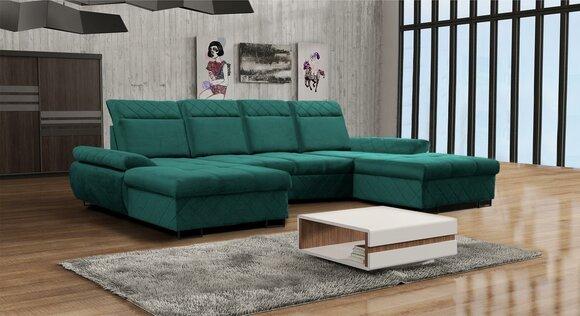 Living Landscape Sofa Couch Upholstery Sofa Corner New Designer U-Form Corner Sofa XXL