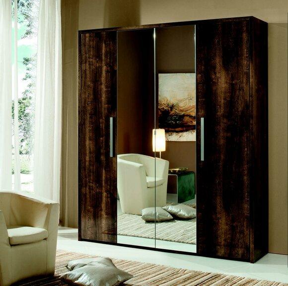 Closet Cabinet Design Furniture Wood Luxury Mirror Bedroom Cabinets New