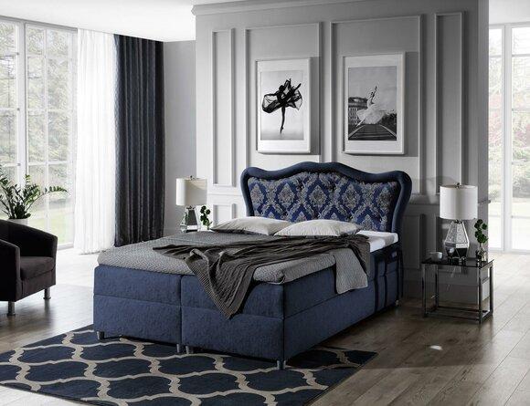 Classic Bed Boxspring Beds Baroque Bedroom Furniture Luxury Furnishings
