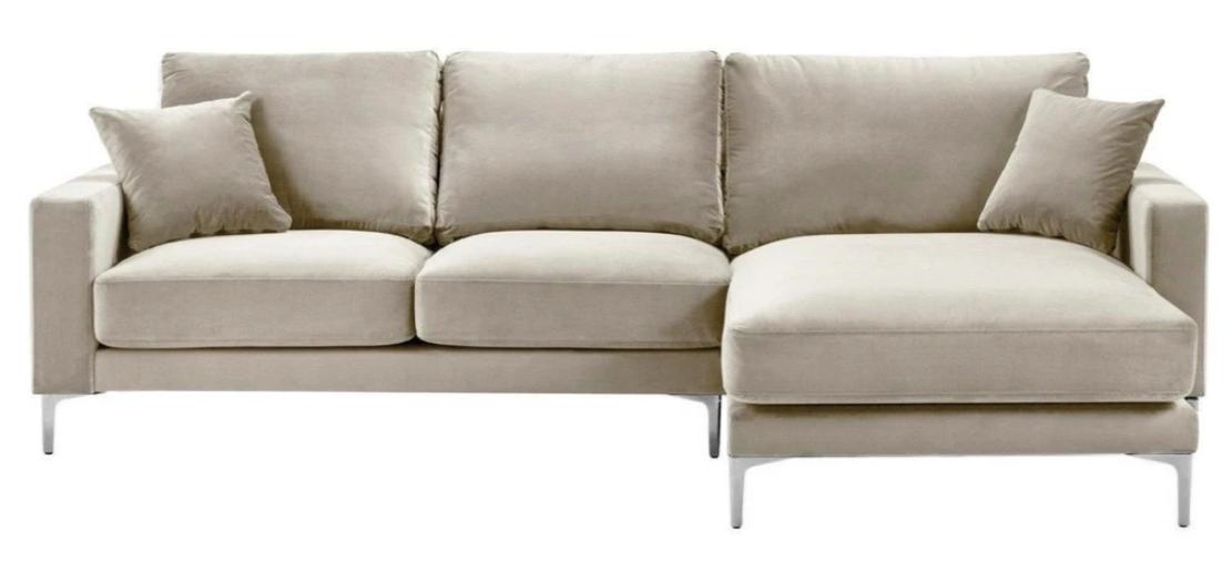 Living Room Design Couches Upholstery Sofa Couch Beige Corner Sofa Fabric Corner Set New