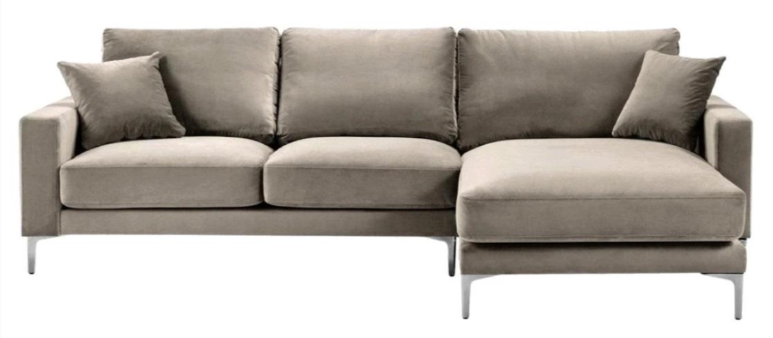 Beige Corner Sofa Fabric Living Room Design Couches Upholstery Sofa Sofas Corner Set New