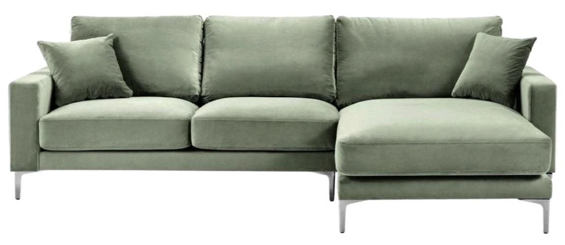 Sage Green Green Corner Sofa Fabric Living Room Design Couches Upholstery Sofas New