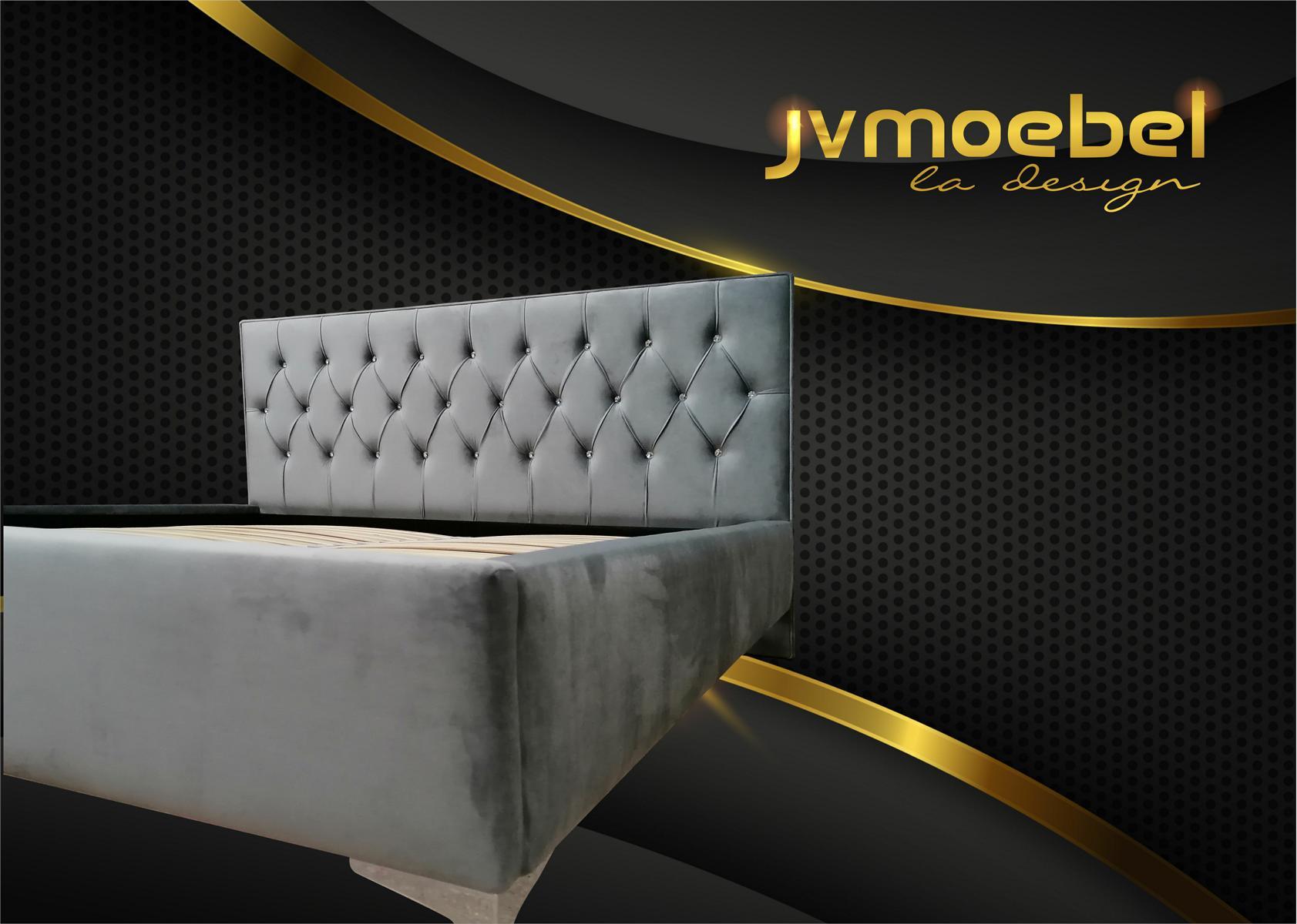 Chesterfield Textile Bed Upholstery Design 140x200 Double Bed Bed Frame