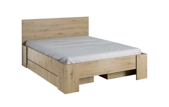 Luxury Furniture Design Double Hotel Wooden Box Bedroom Beds Bed Frame New