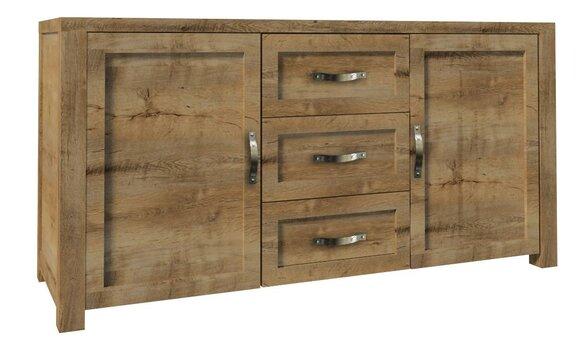 Buffet Sideboard Chest of Drawers Wood Handmade Wooden Country House Sideboards Chests of Drawers 2pcs.