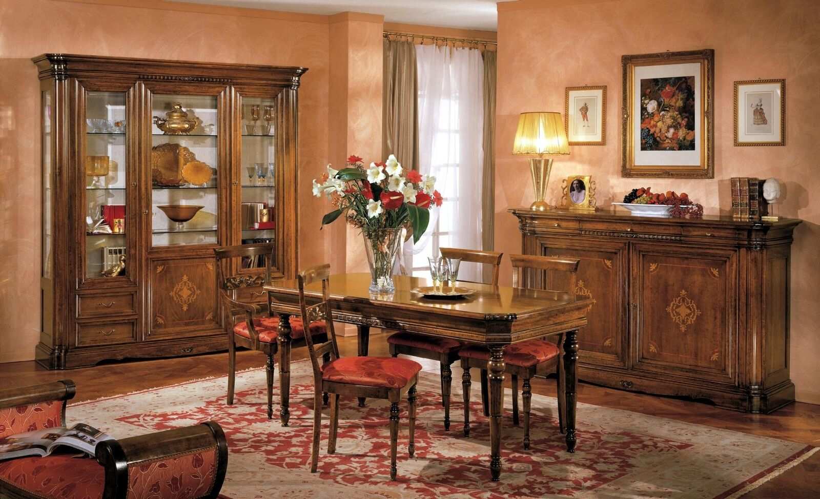 Designer Luxury Wooden Showcase Sideboards Italian Furniture Real Wood Sideboard
