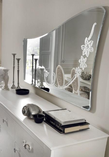 Hanging Mirror Mirror Wall Mirror Bedroom Console Modern Wood Design Furniture