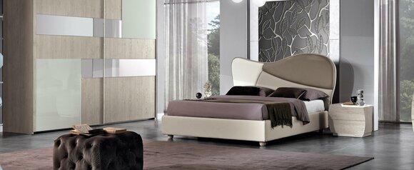 Design Luxury Double Hotel Beds Bedroom Modern Wood Furniture Bed Upholstery New