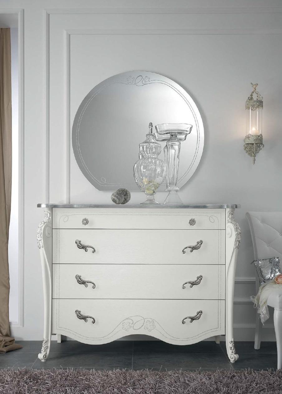 Mirror Italian Wood Bedroom Furniture Classic Style Design Wall Mirror