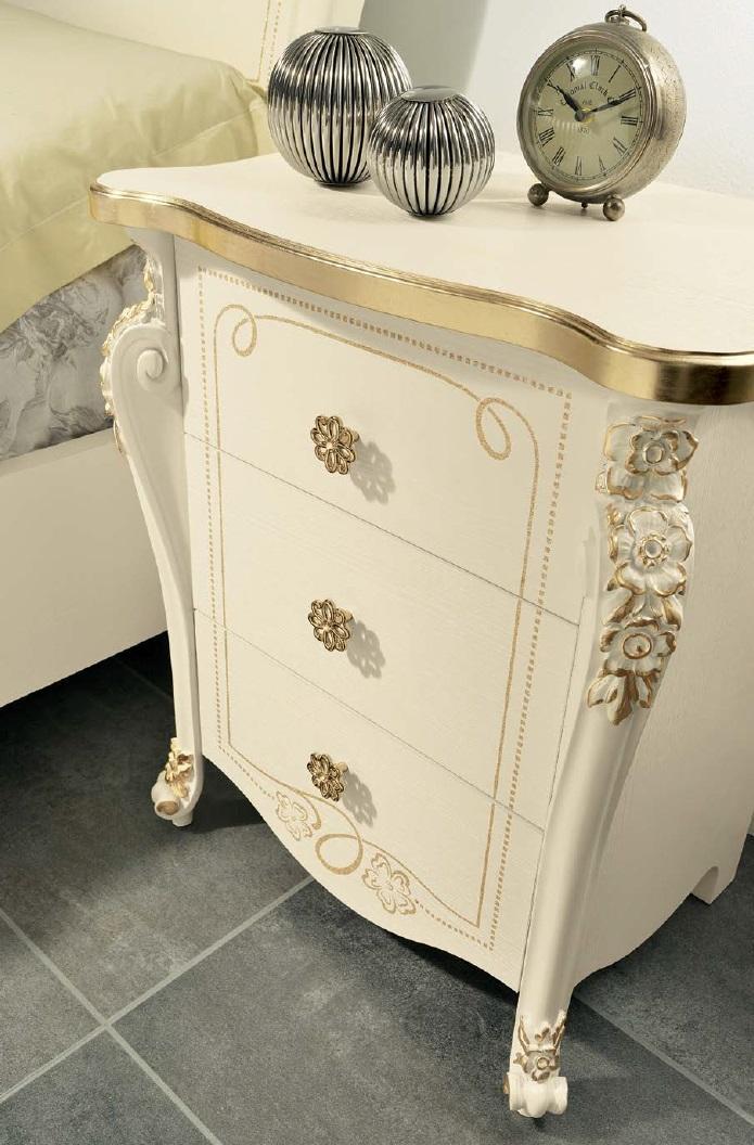 Nightstand Art Deco Style Luxury Furniture Bedside Tables Bedroom MobilPiu Italy