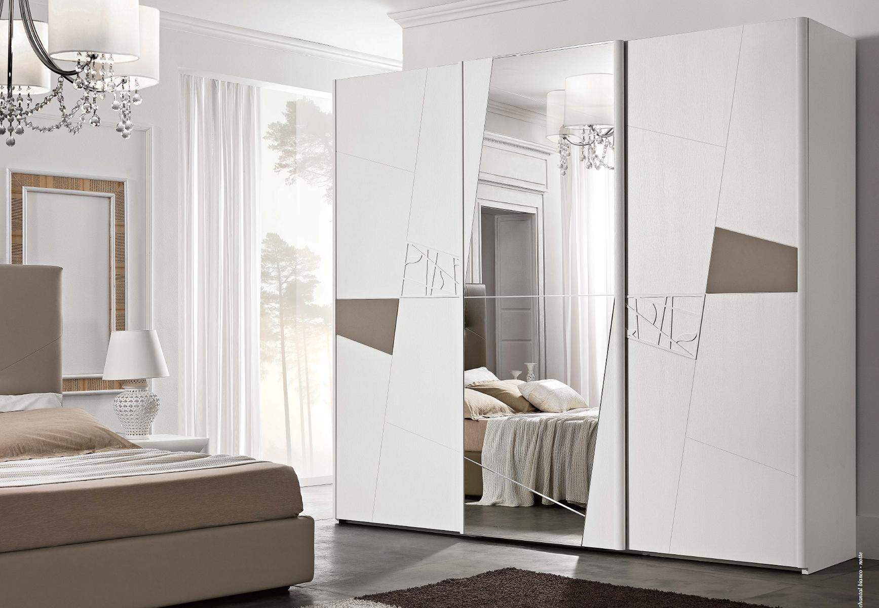 Wardrobe Cupboard Luxury Floating Doors Design Wardrobes Clothes Wood Furniture New