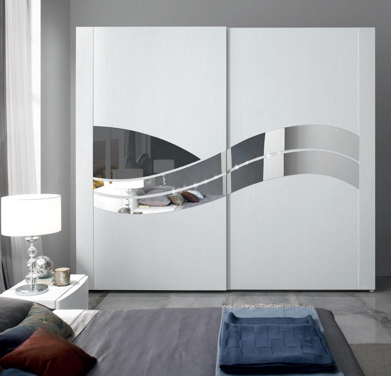 Wardrobe Wooden Wardrobe Luxury Floating Doors Design Wood Modern Furniture Real Wood