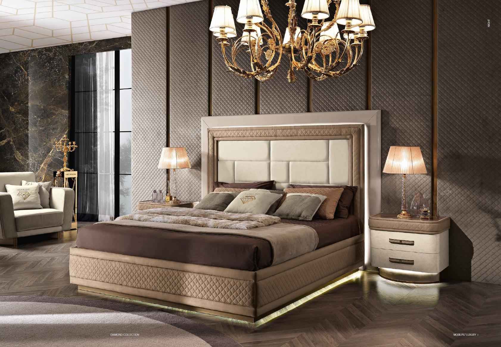 Bed Bed Frame Wood Double Bedroom Modern Double Bed Furniture Luxury Bedding