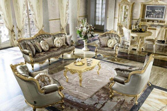 Set 3211 seater coffee table side table living area sofa couch 5 pieces.