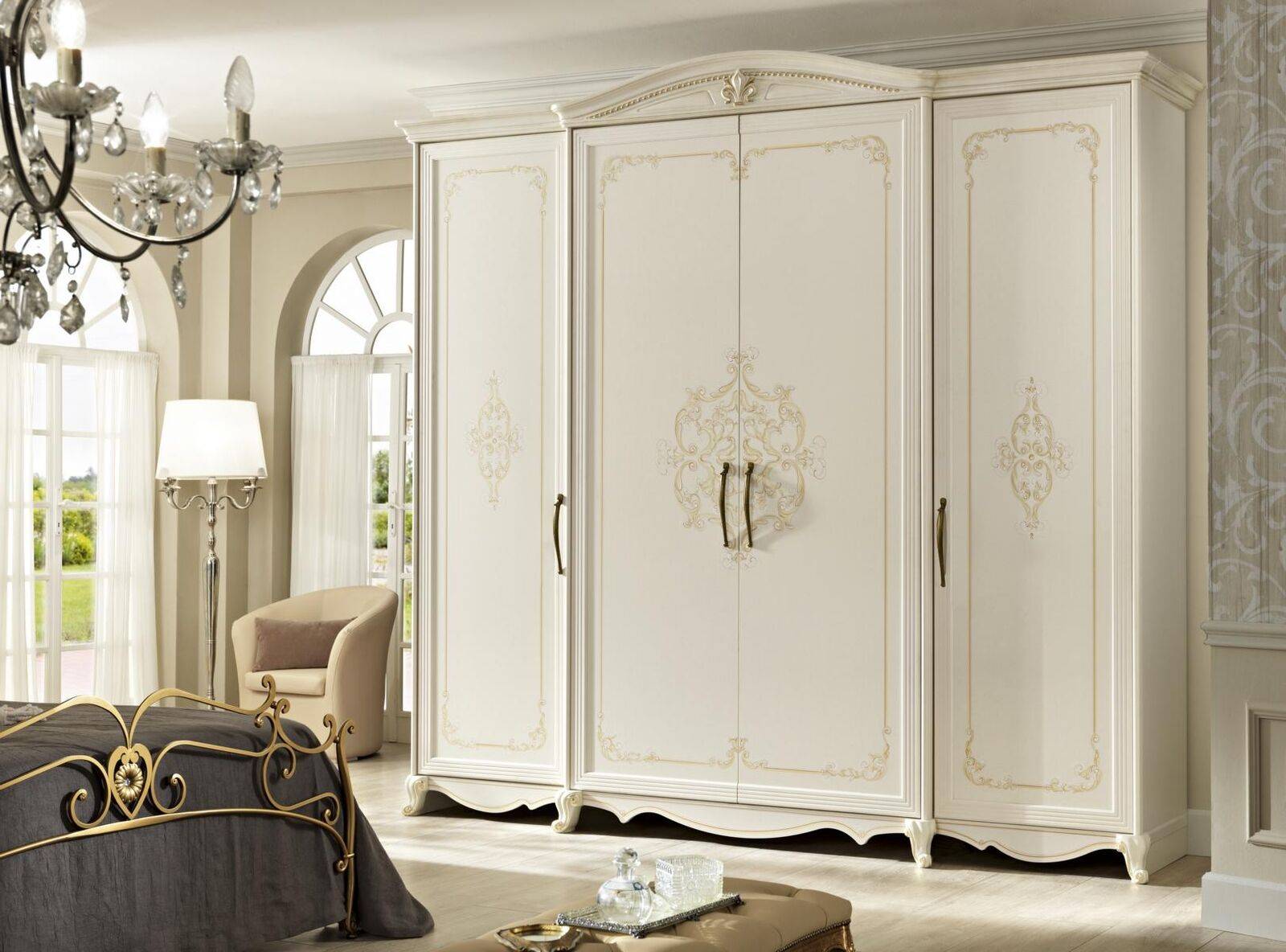 Bedroom wardrobe Bedroom furniture White wardrobe Mobilificio wardrobes