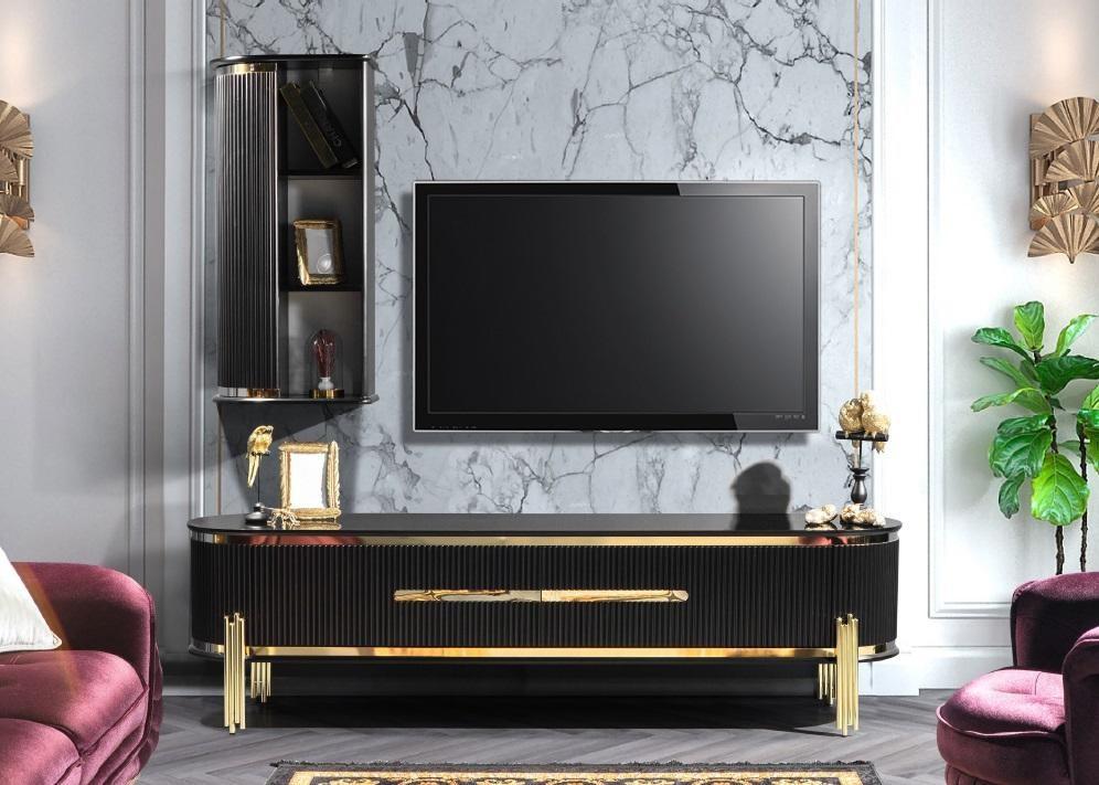 TV Cabinet Luxury Sideboard Dresser Living Room Cabinet Furniture Cupboards Shelf Wood