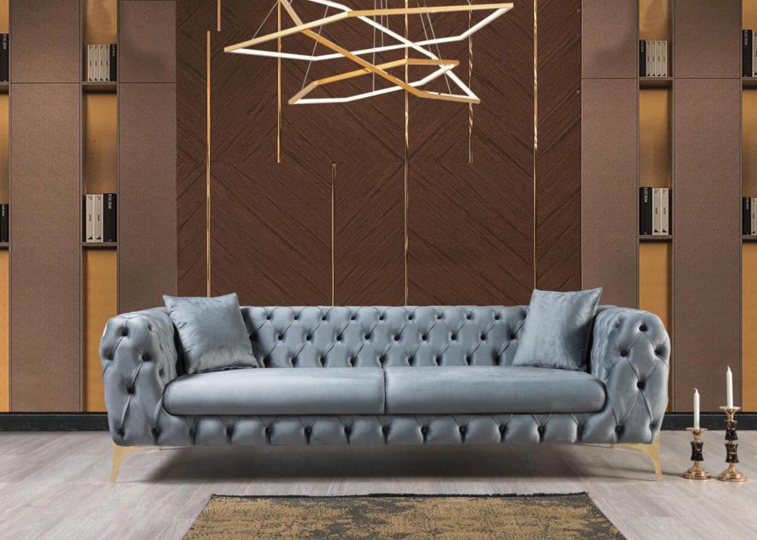 Three Seater Sofa Luxury Chesterfield 3 Seater Couches Grey Sofas Velvet New Couch