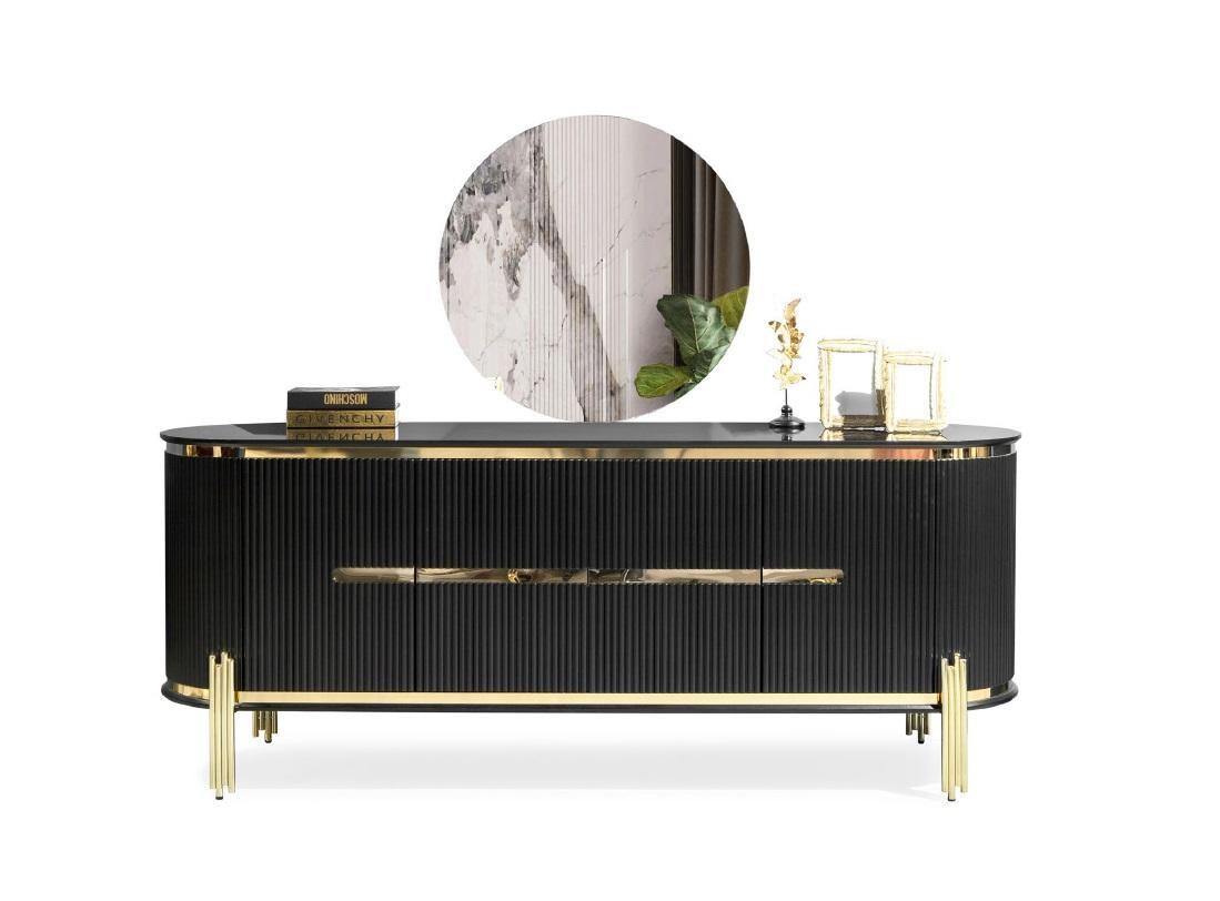 Sideboard Luxury Cabinet Shelf Wood Sideboard Cabinets Living Room Modern Designer