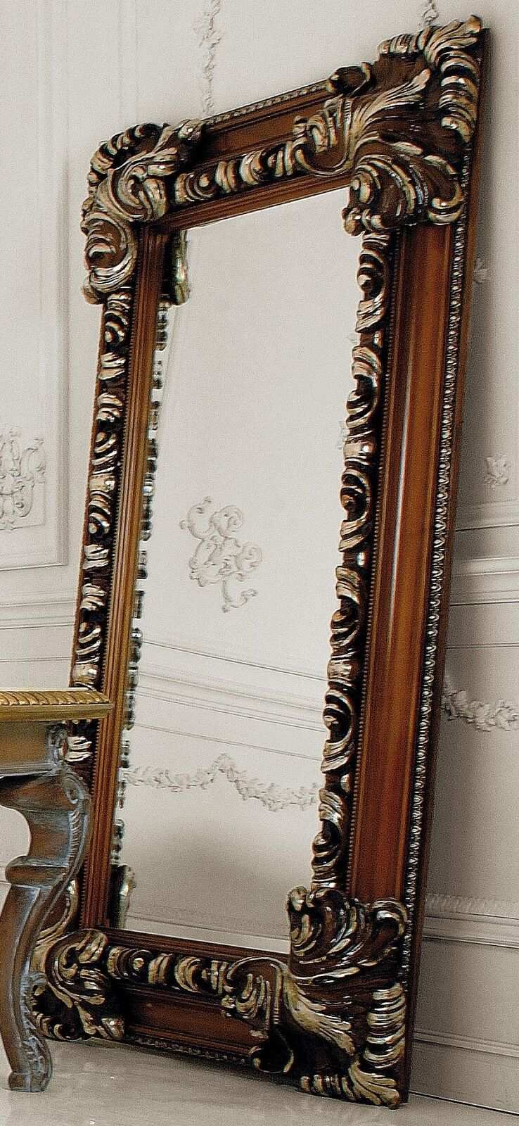 Classic Design Mirror Italian Wall Mirror Wood Stand Wall Italy New