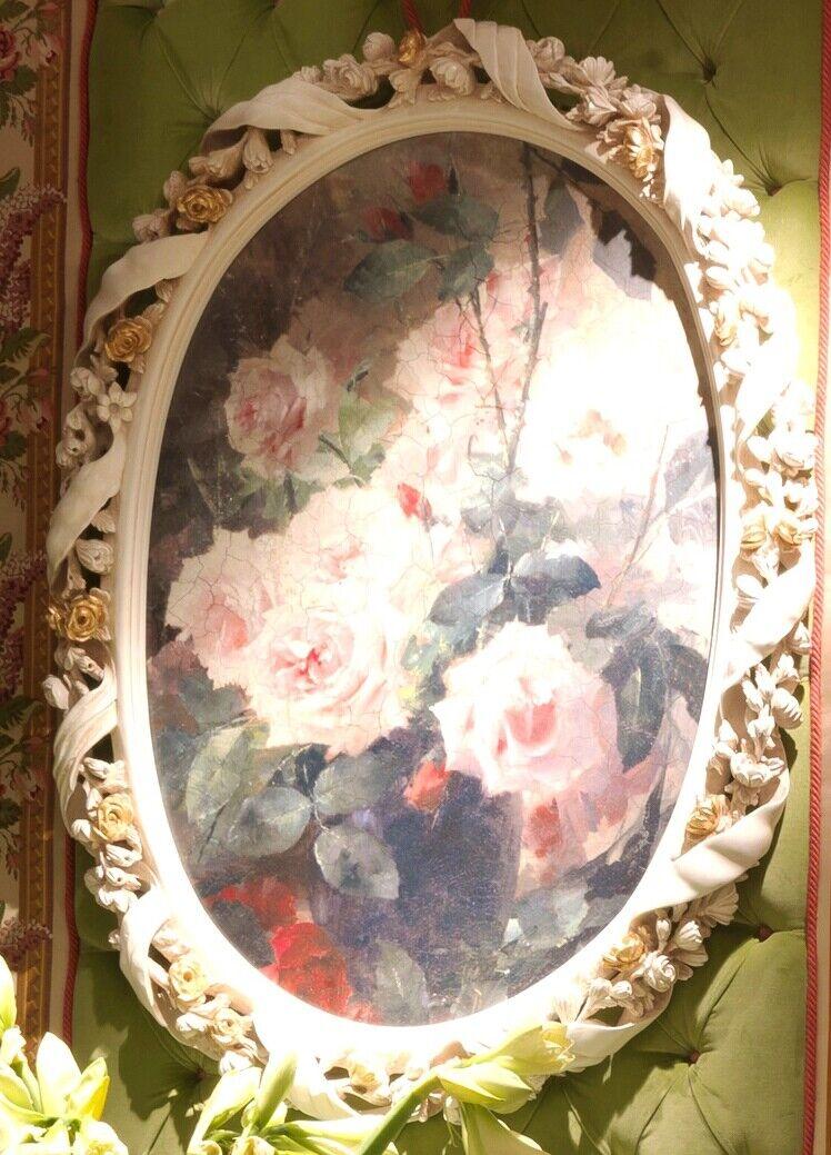 Luxury mirror baroque rococo wall mirror Italian furniture mirror real wood