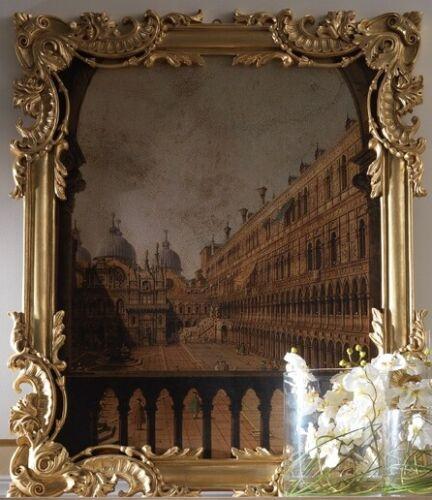 Mirror with carved frame gold baroque rococo Italian wall mirrors new