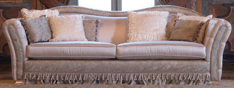 Chesterfield classic three-seater sofa living area textile sofa 3 seat new