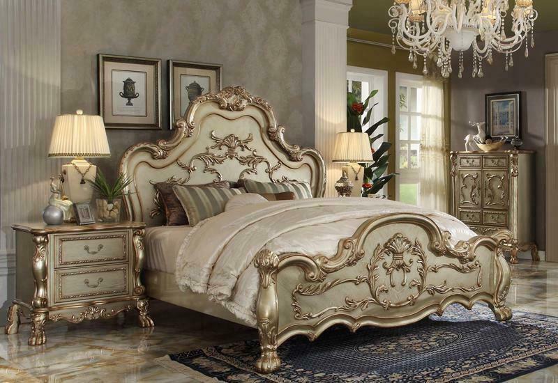 Bed Design Double Beds Luxury Classic Baroque Rococo Chesterfield New