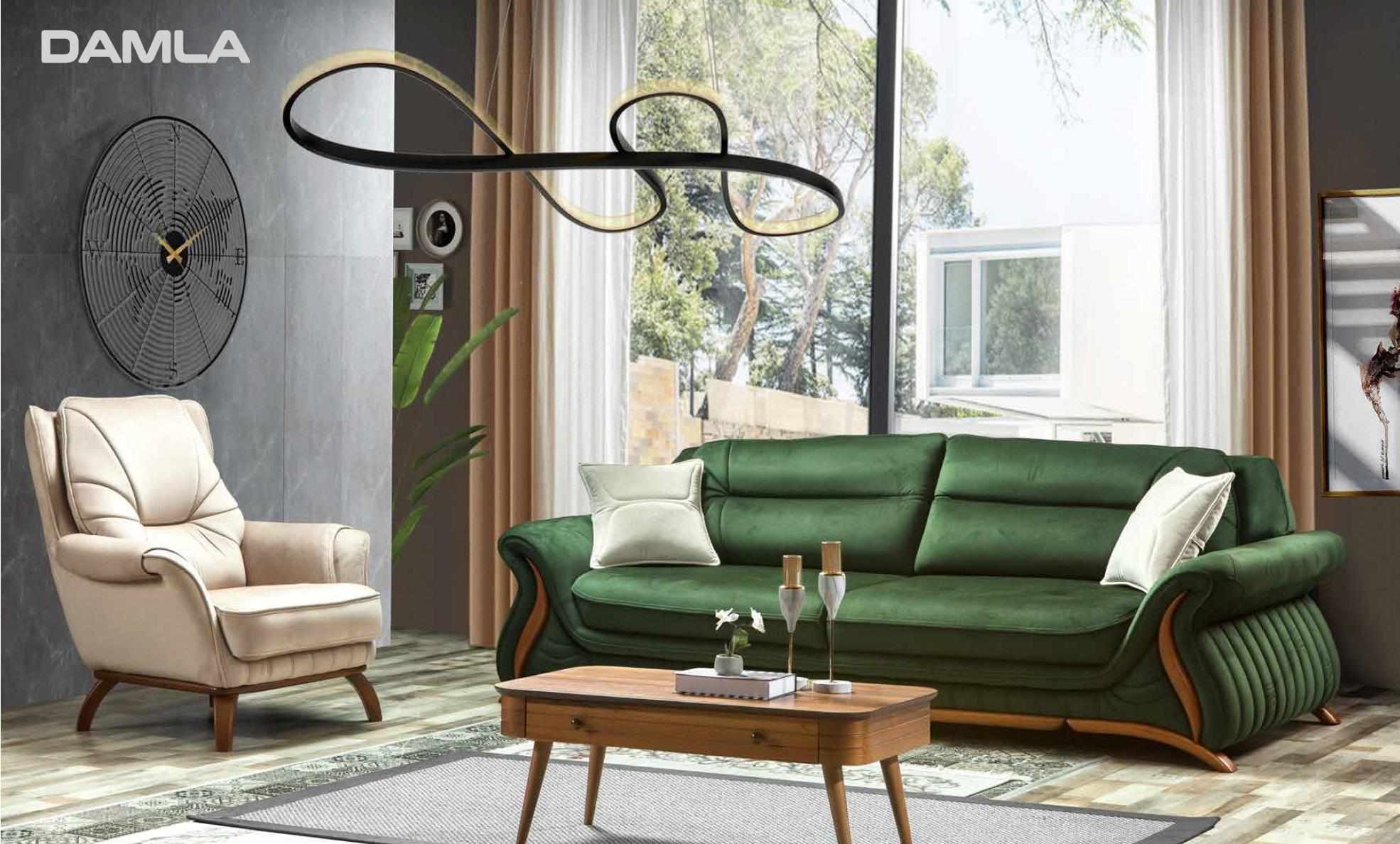 Luxury Classic Textile Couches Design Sofa 3+1 Seat Armchair Couch Upholstery Sofas