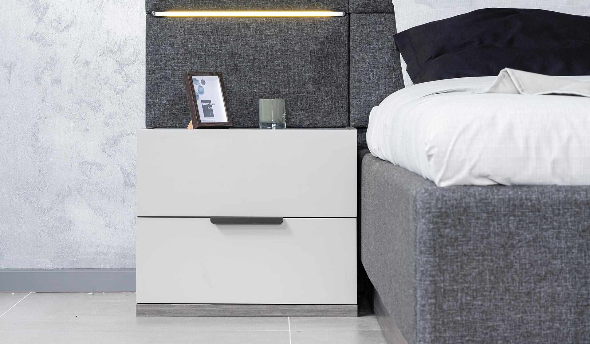 Luxury Bedside Table Old White 2x Bedside Tables Set Wood Console jvmoebel 61x45x52cm
