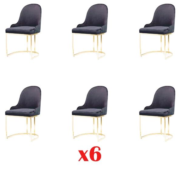 Kitchen Dining Group Set Chair Set Seat Upholstery Wood 6x Chairs New
