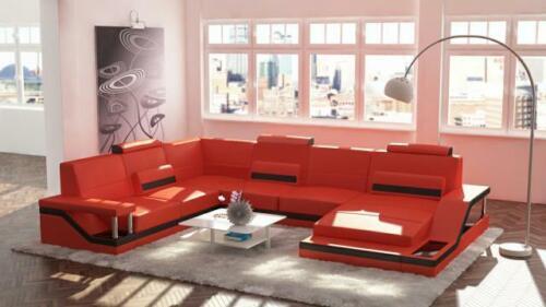 Designer living area U-shape with USB corner sofa upholstery set corner set sofa