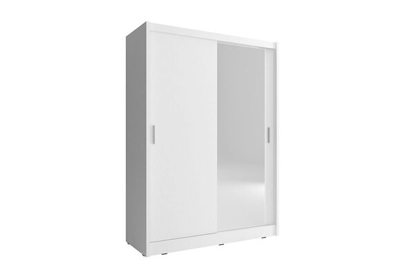 Modern style designer wardrobe with sliding doors & mirror made of MDF 130cm