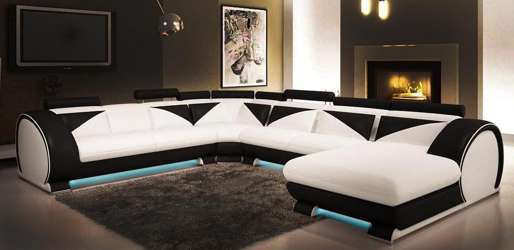 Leather sofa U shape with USB corner sofa upholstery sofa leather couch seat corner set corner