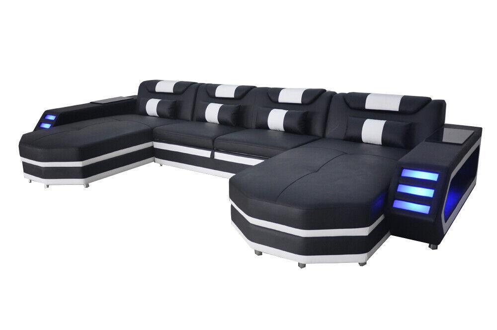 Design leather upholstery seat corner with USB leather upholstery landscape room living sofa