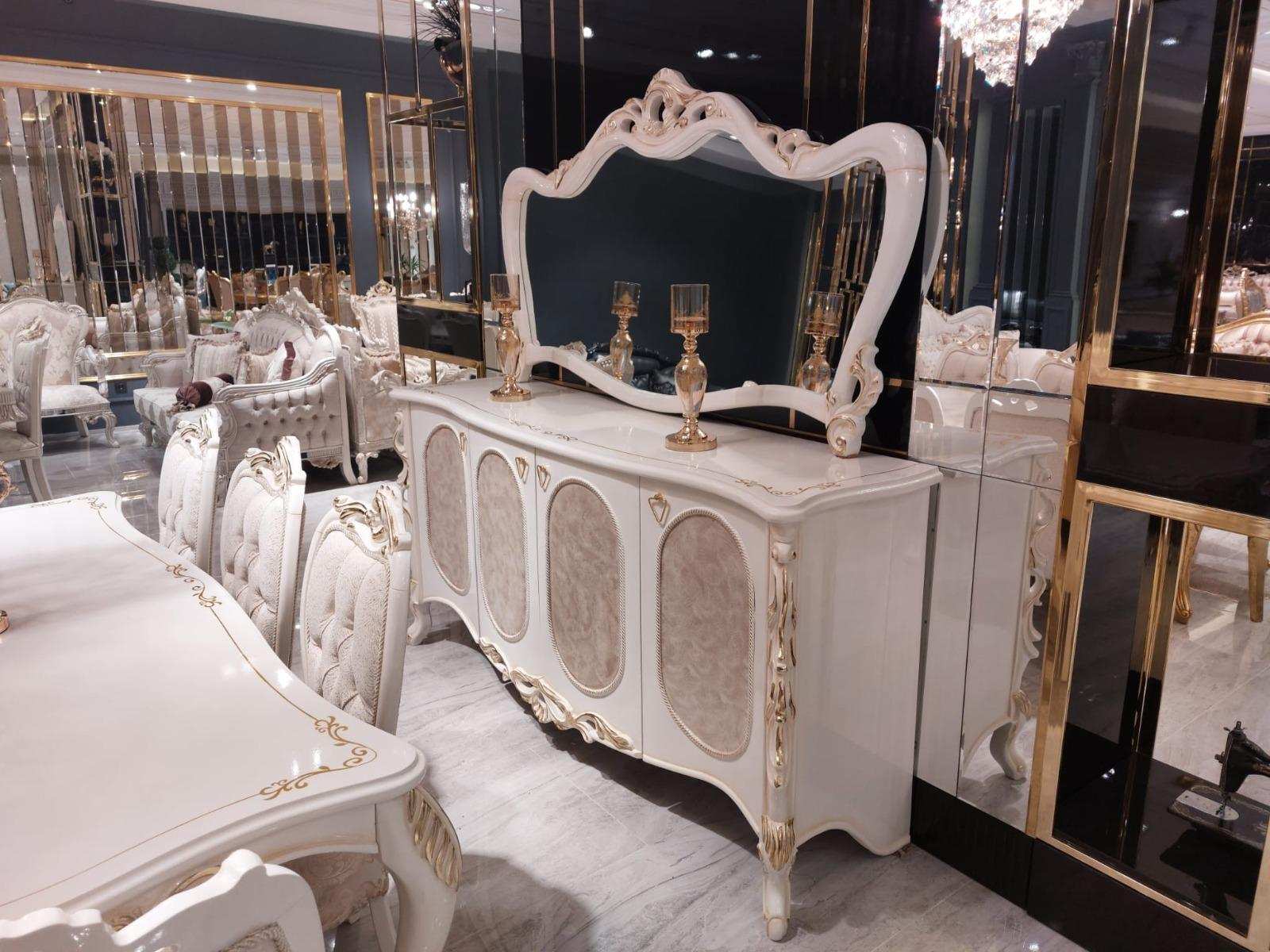 Luxury Furniture Living Room Sideboard With Mirror Design Console Sideboard Wood