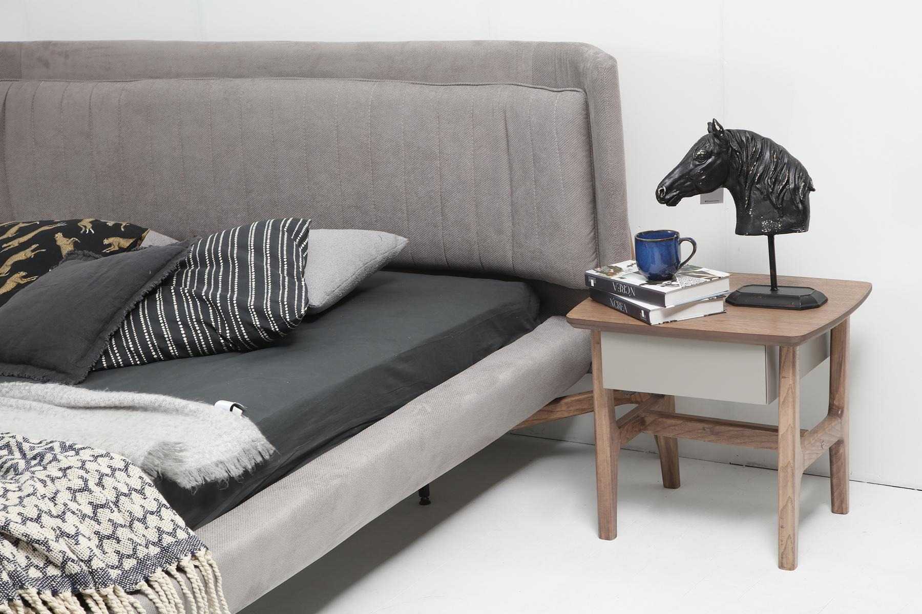 Bedside Table Wood Modern Table Brown Bedroom New