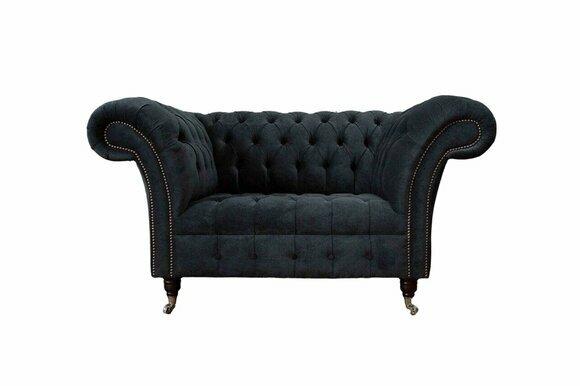 Chesterfield design sofa armchair upholstery luxury textile couches 1 seater