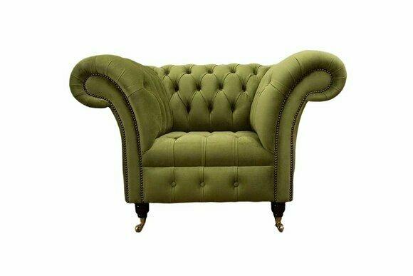 Chesterfield design armchair couch upholstery luxury textile couches single seater