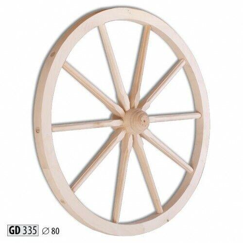 Wagon Wheel Wooden Wheel Spoke Wheel 80 cm Wall Decoration Horse Rat Deco Garden New