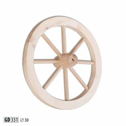 Decor wheel wooden wheel Ø 30 cm spoke wheel wagon wheel garden decoration shop decoration solid wood