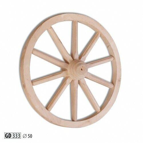 Decorative wooden wheel Ø 50 cm spoke wheel 10 spokes wagon wheel garden decoration theater decoration New
