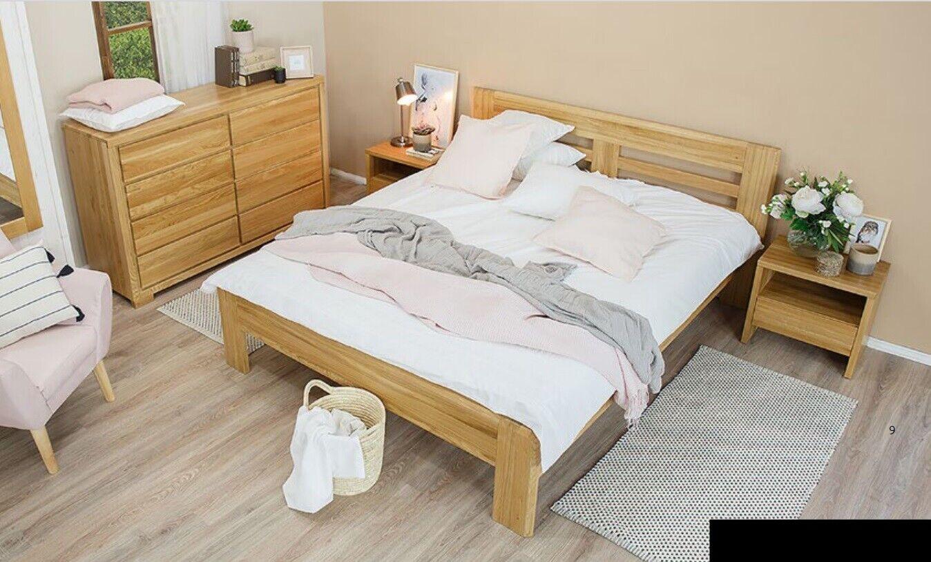 Solid wood bed 180x200 double bed solid beech real wood bed solid wood bed New