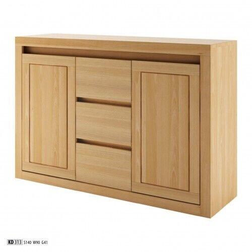 Dresser chest of drawers solid wood cabinet cabinets real wood oak 140x90cm chests of drawers