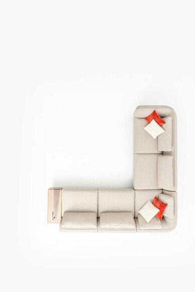 Corner sofa L\'Form beige living room design couches furniture upholstered sofa 317x312